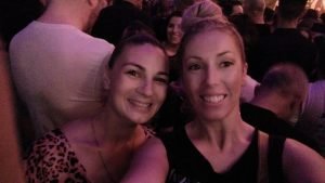 Myself and a friend of mine inside the The Forum at 12.15AM.